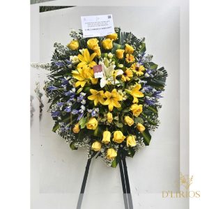 CORONA TRÍPODE FUNEBRE NITZY
