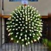 A CORONA TRÍPODE ESPECIAL FUNEBRE 170 ROSAS